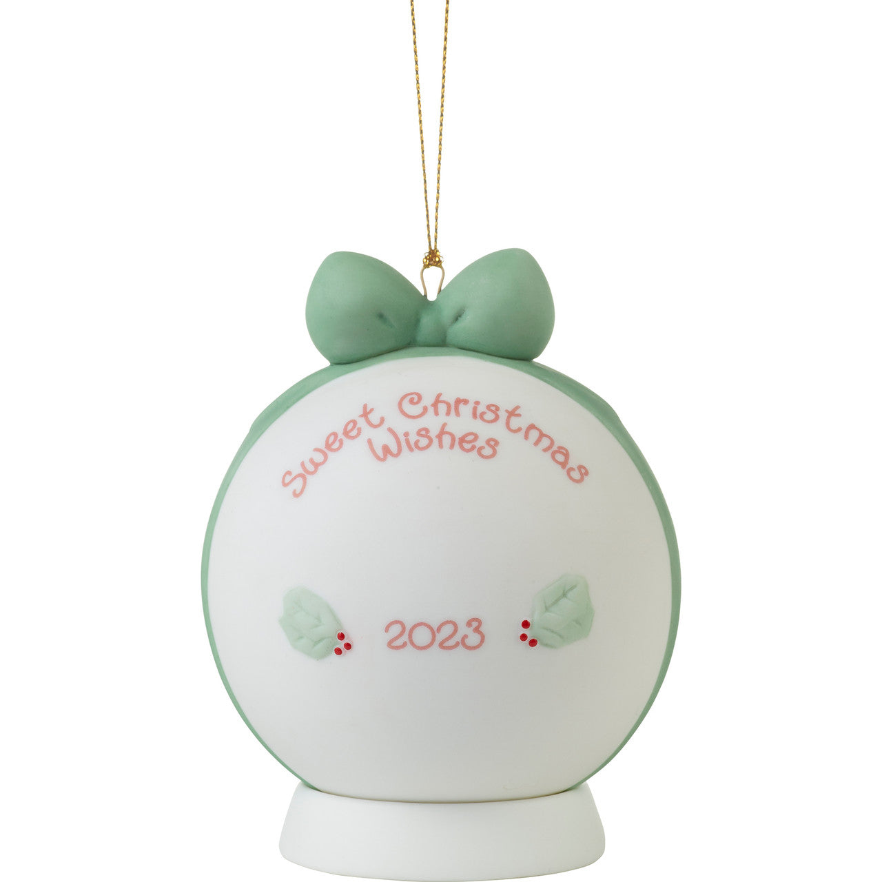 2023 Sweet Christmas Wishes Dated Girl Ball Ornament  - Country N More Gifts
