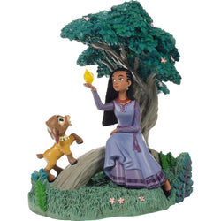 Buy Precious Moments at CountryNMoreGifts.com Disney's Wish Asha, Valentino and Star sitting under a Tree