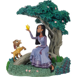 Buy Precious Moments at CountryNMoreGifts.com Disney's Wish Asha, Valentino and Star sitting under a Tree