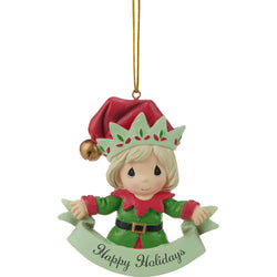 Happy Holidays Flat Ornament  - Country N More Gifts