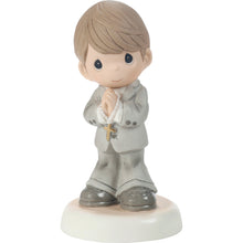 My First Communion Brunette Boy Figurine