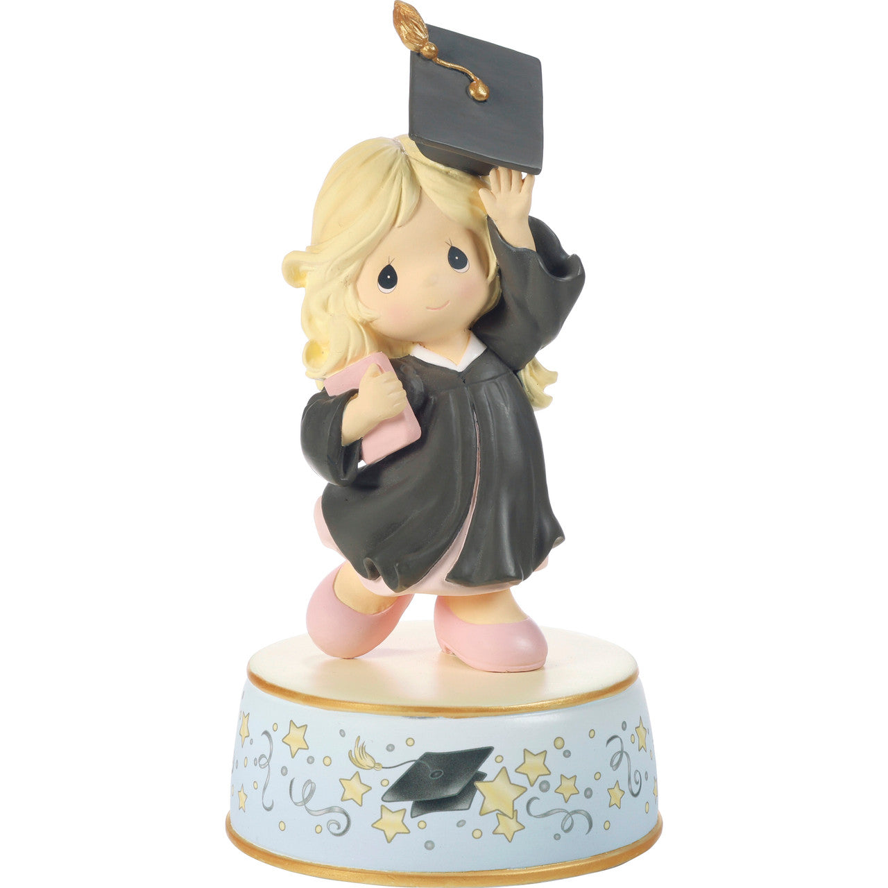 From Cap And Gown To New Horizons Blonde With Black Gown Musical - Country N More Gifts