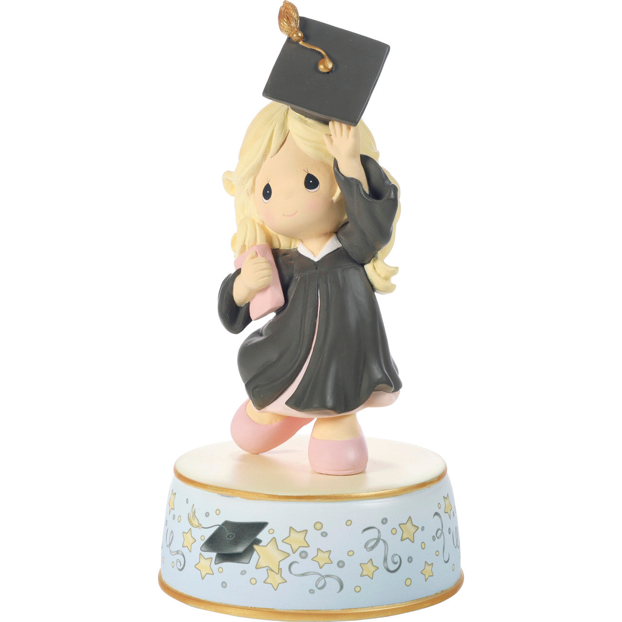 From Cap And Gown To New Horizons Blonde With Black Gown Musical - Country N More Gifts