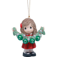 2025 Dated Girl Ornament - Deck The Halls Dated Girl Ornament
