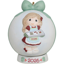 Dated 2026 Girl Ball Ornament