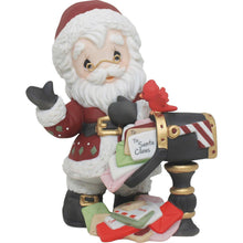 Tiny Hands To Santa's Heart - Annual Santa By Mailbox Figurine