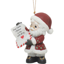 Special Wishes From The Heart - Annual Santa With Letter Hanging Ornament