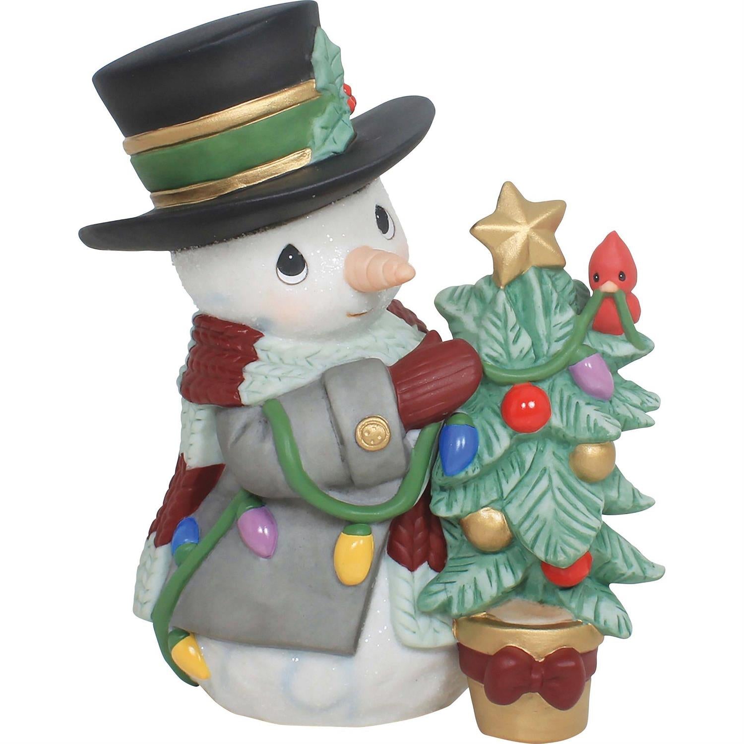 Even The Smallest Tree - Annual Snowman With Tree Figurine - Country N More Gifts