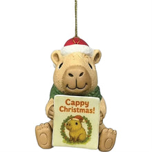 Cappy Christmas - Capybara Ornament