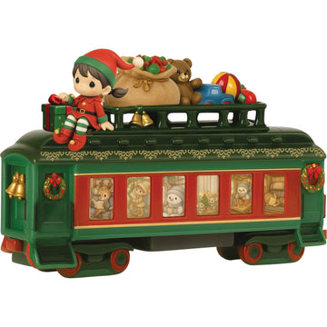 Filled With Fun For Everyone - Limited Edition Santa Train Car Figurine - Country N More Gifts