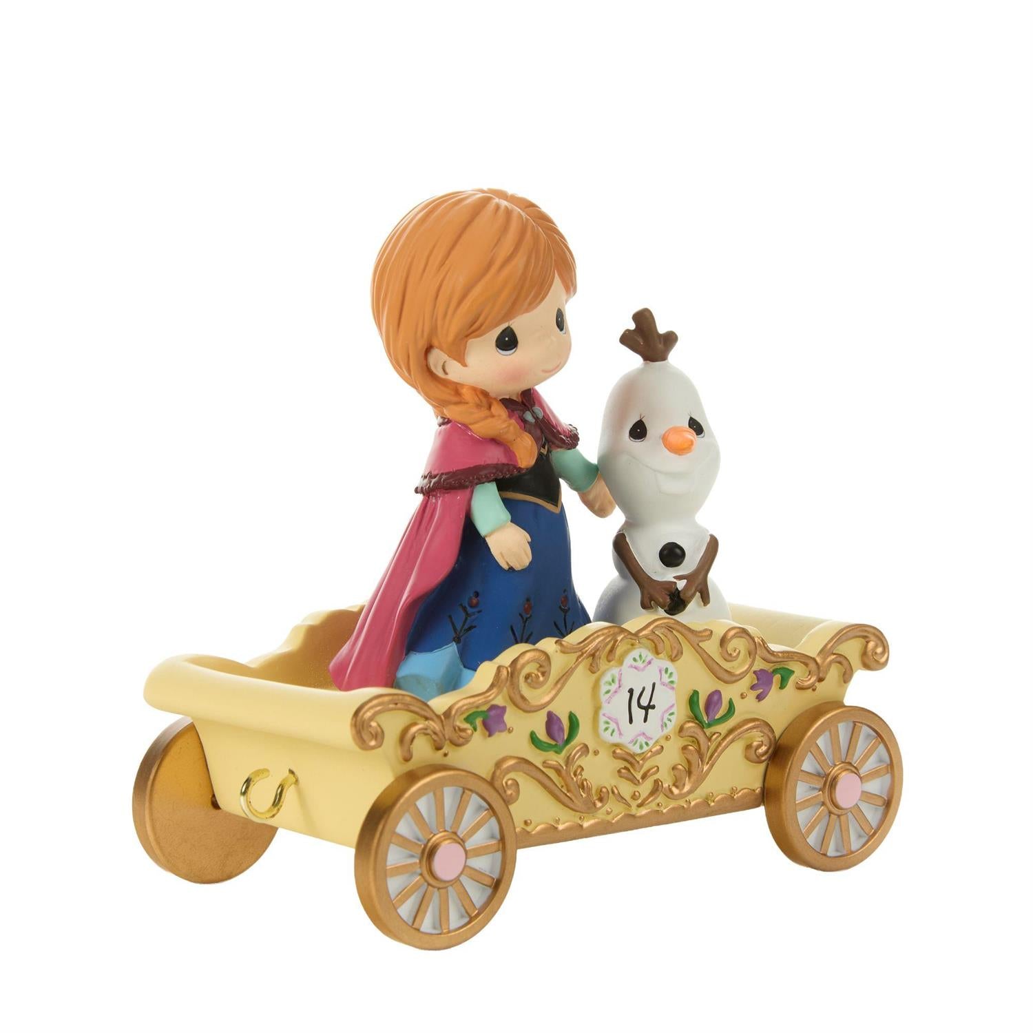 Princess Anna and Olaf in a Birthday Train Car