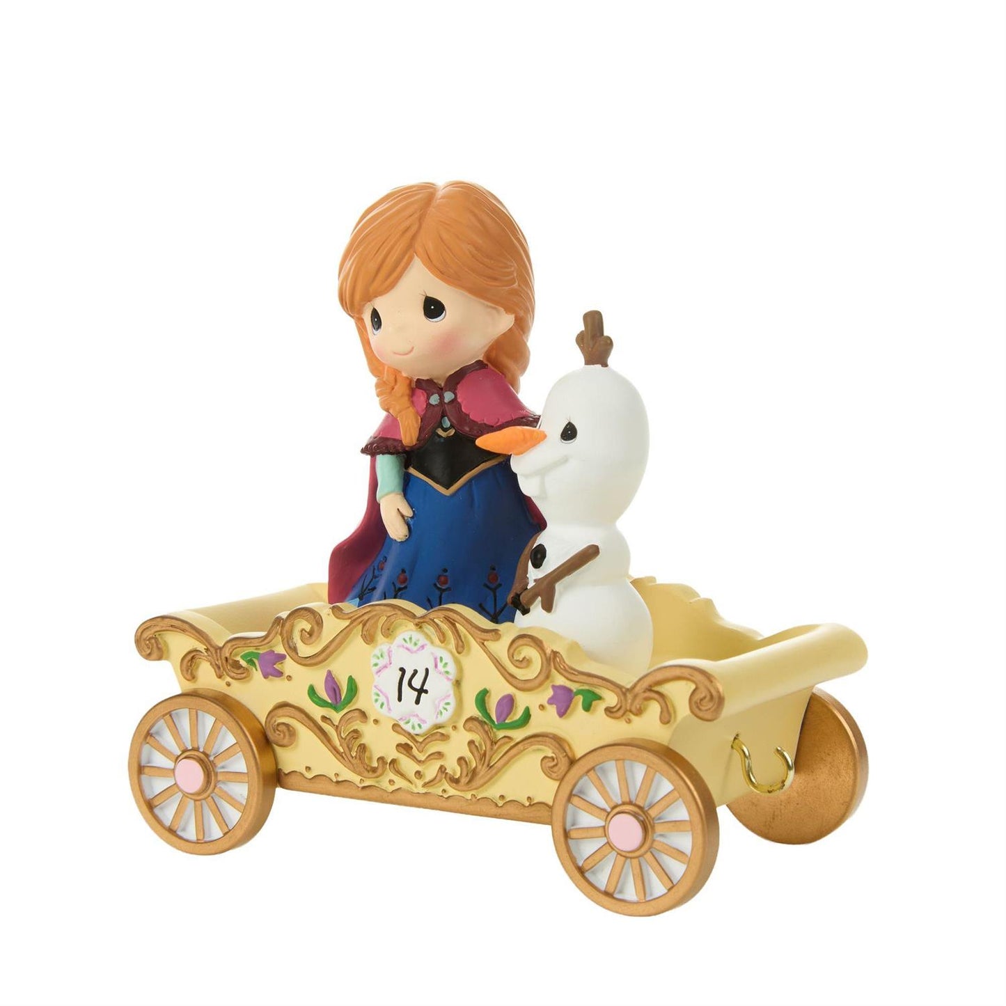 Princess Anna and Olaf in a Birthday Train Car