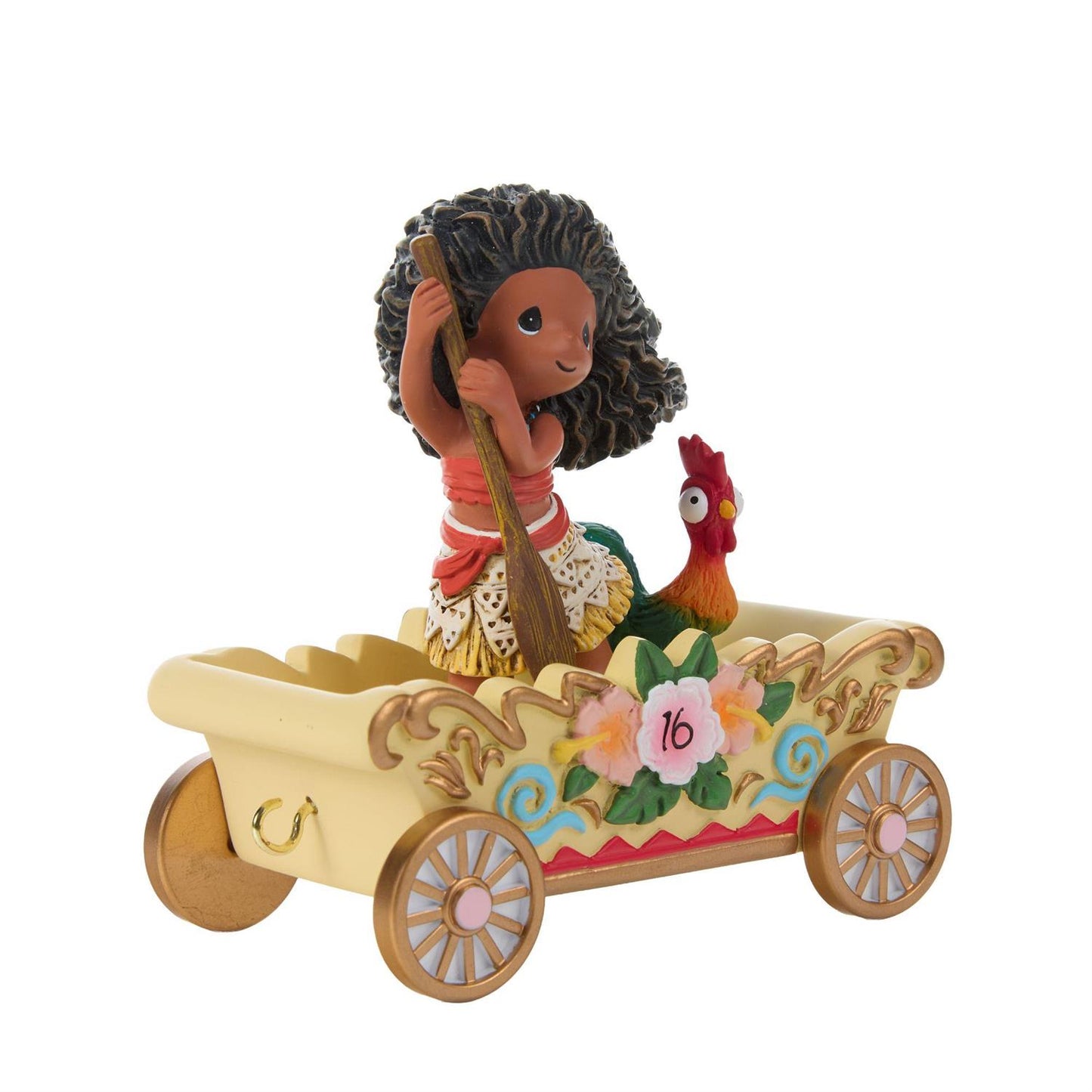 Moana and Heihei on the Birthday Parade Train