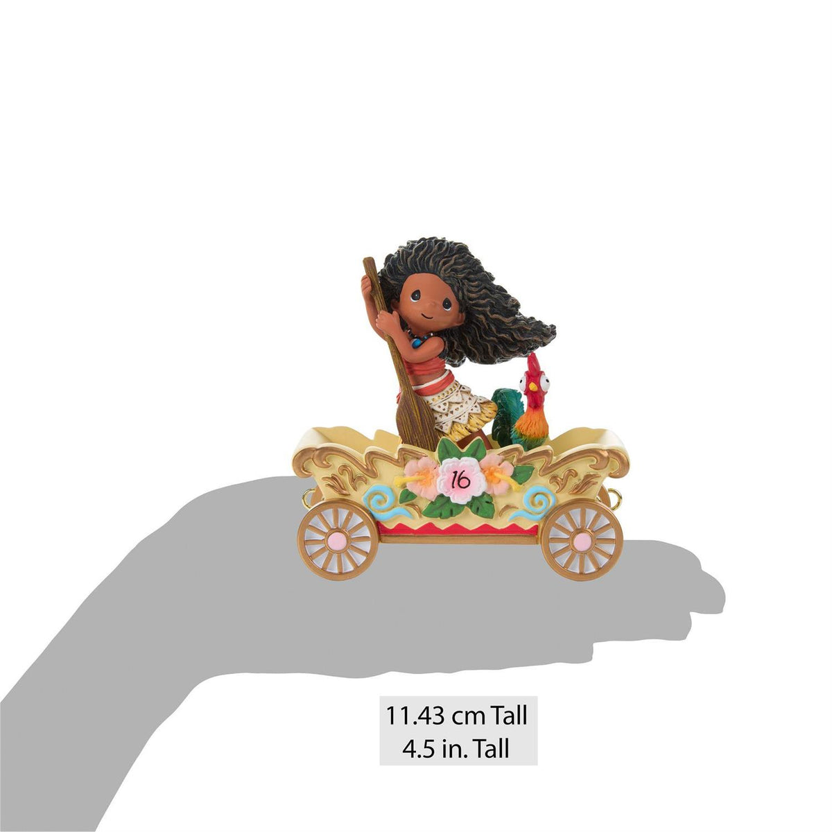 Moana and Heihei on the Birthday Parade Train