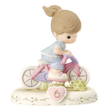 06 Age Six Brunette - Girl on Bicycle Age 6