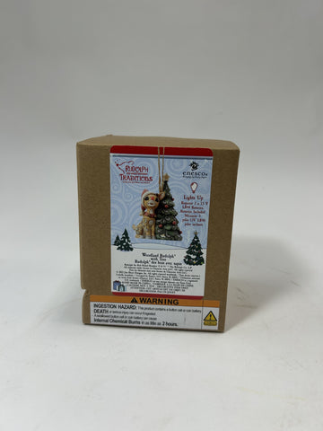BOX DAMAGE - Woodland Rudolph with Tree Hanging Ornament - Country N More Gifts