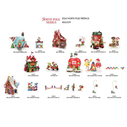 All New For 2024 North Pole Series Lit Buildings And Accessories  - Country N More Gifts