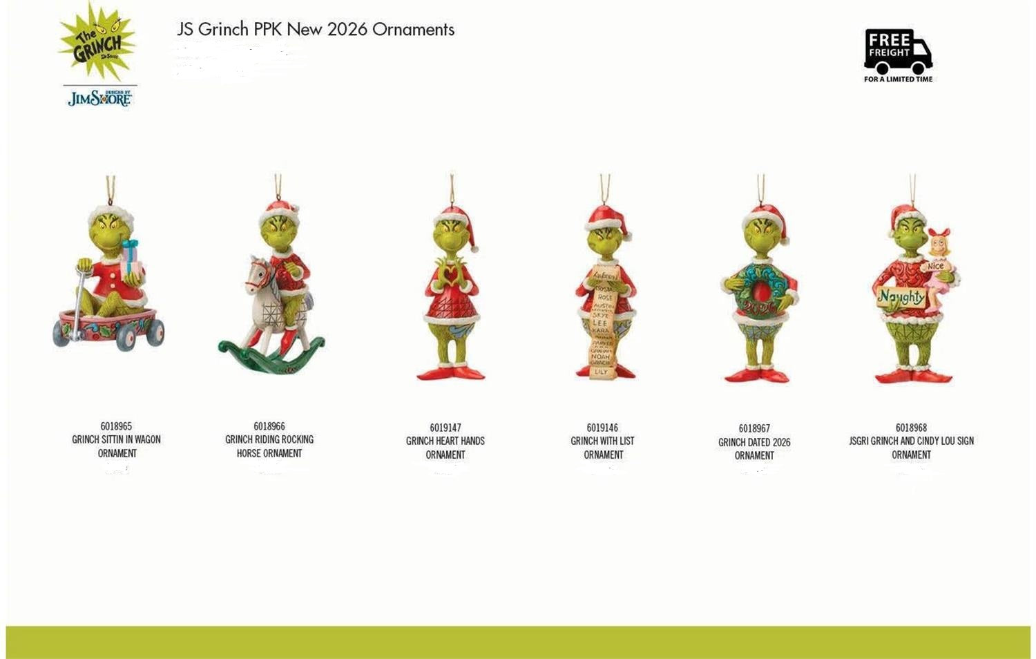 Jim Shore Grinch Ornament Bundle - 2026 - Country N More Gifts