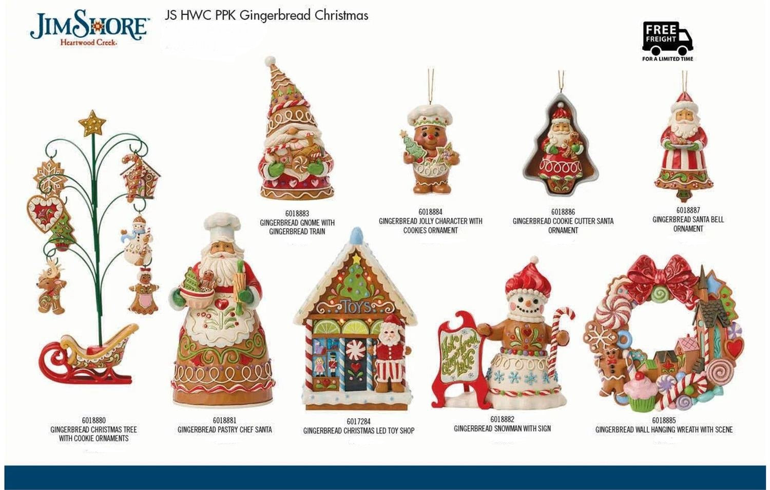 Jim Shore Gingerbread Bundle - 2026 - Country N More Gifts