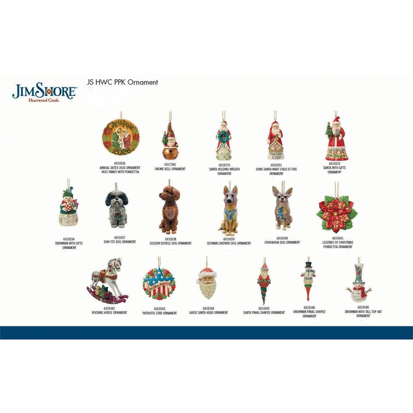 Jim Shore Ornaments Bundle - 2026 - Country N More Gifts