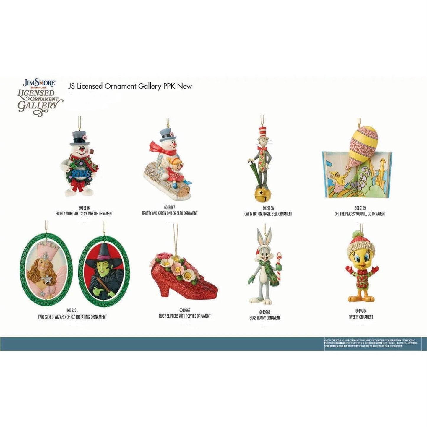 Jim Shore Licensed Ornaments Bundle - 2026 - Country N More Gifts