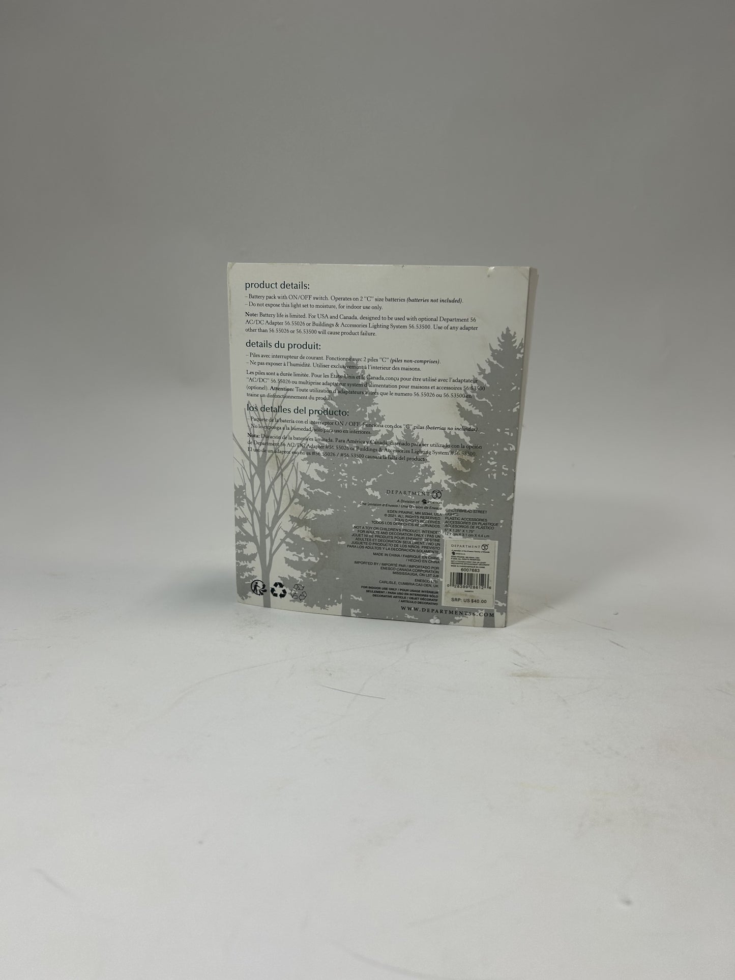 BOX DAMAGE - Gingerbread Street Lights - Country N More Gifts