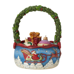 Set/4 Christmas Basket w/Ornament  - Country N More Gifts