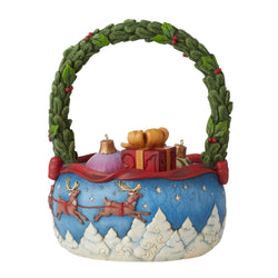 Set/4 Christmas Basket w/Ornament  - Country N More Gifts