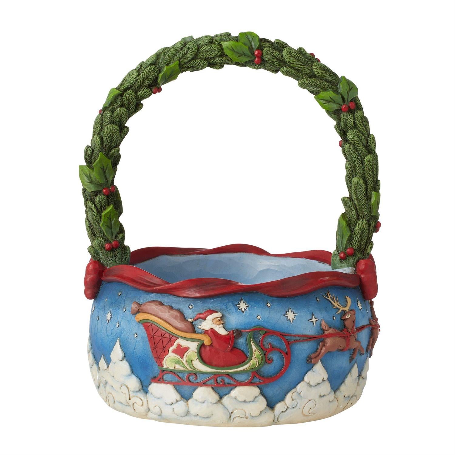 Set/4 Christmas Basket w/Ornament  - Country N More Gifts
