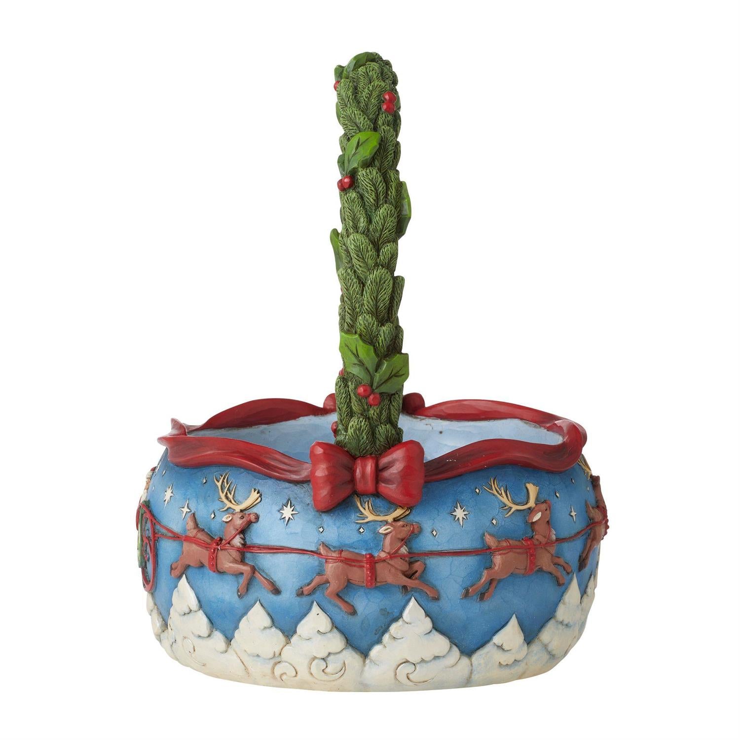 Set/4 Christmas Basket w/Ornament  - Country N More Gifts