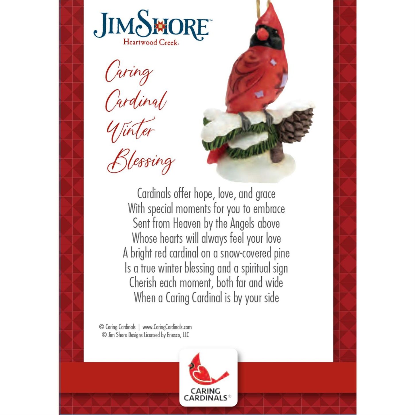 Caring Cardinals Winter Bless  - Country N More Gifts