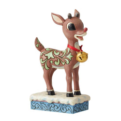 Rudolph w/Oversized Jingle Bel  - Country N More Gifts