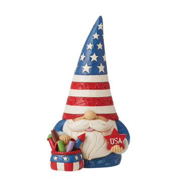 Fireworks and Freedom - Patriotic Gnome Fireworks Figure  - Country N More Gifts