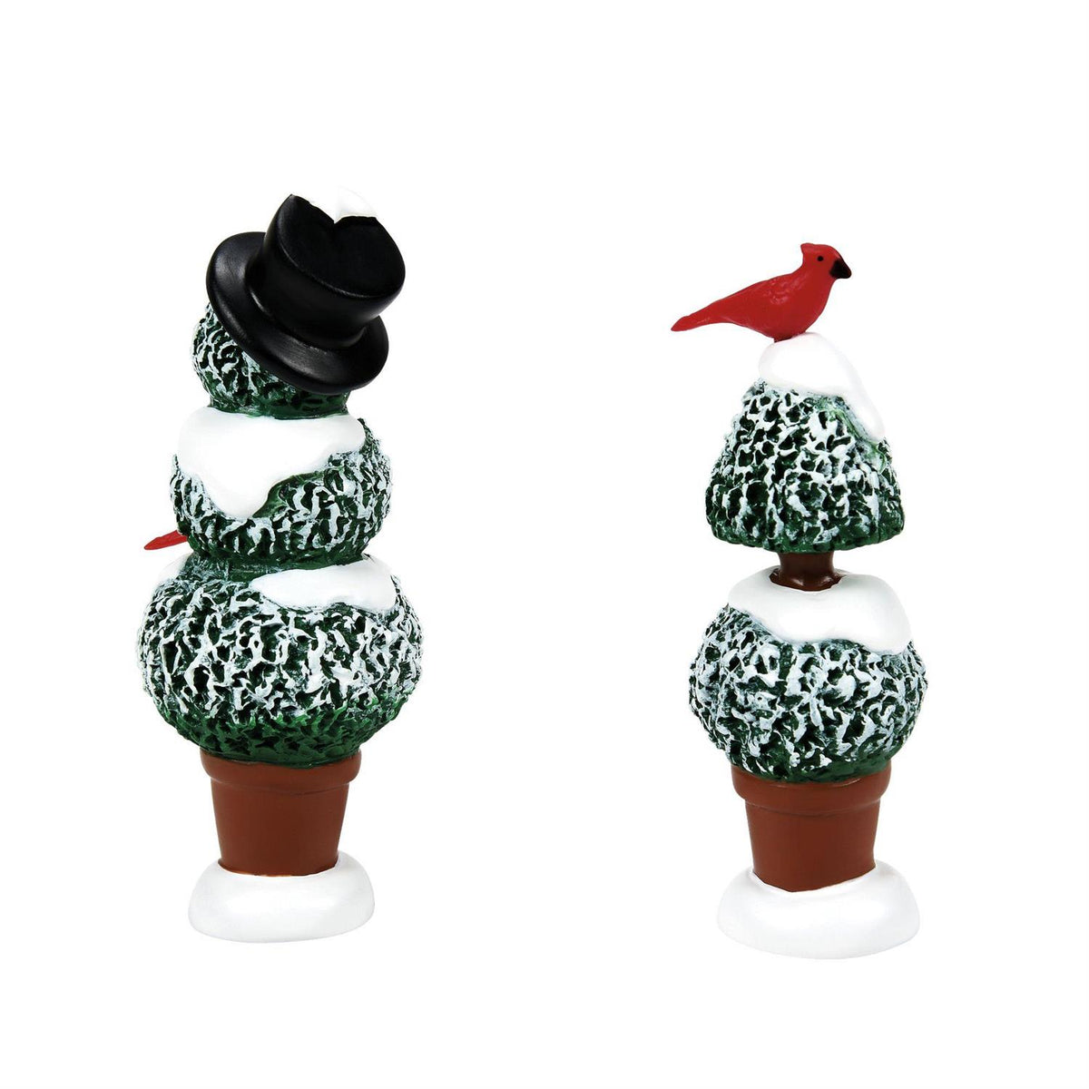 Cardinal Christmas Topiaries Set of 2  - Country N More Gifts
