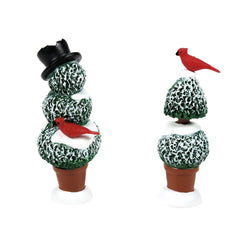 Cardinal Christmas Topiaries Set of 2  - Country N More Gifts