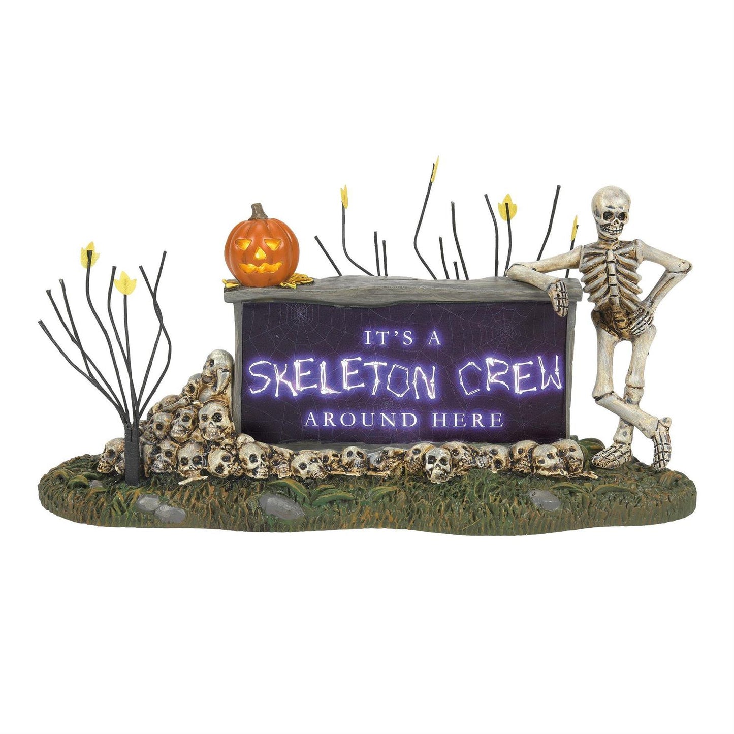 FBA - We're A Skeleton Crew Sign - Country N More Gifts
