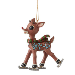 Rudolph Ice Skating Ornament  - Country N More Gifts