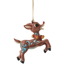 Rudolph in Flight Ornament  - Country N More Gifts