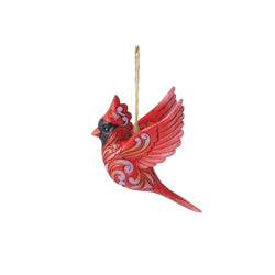 Caring Cardinal In Flight Ornament  - Country N More Gifts