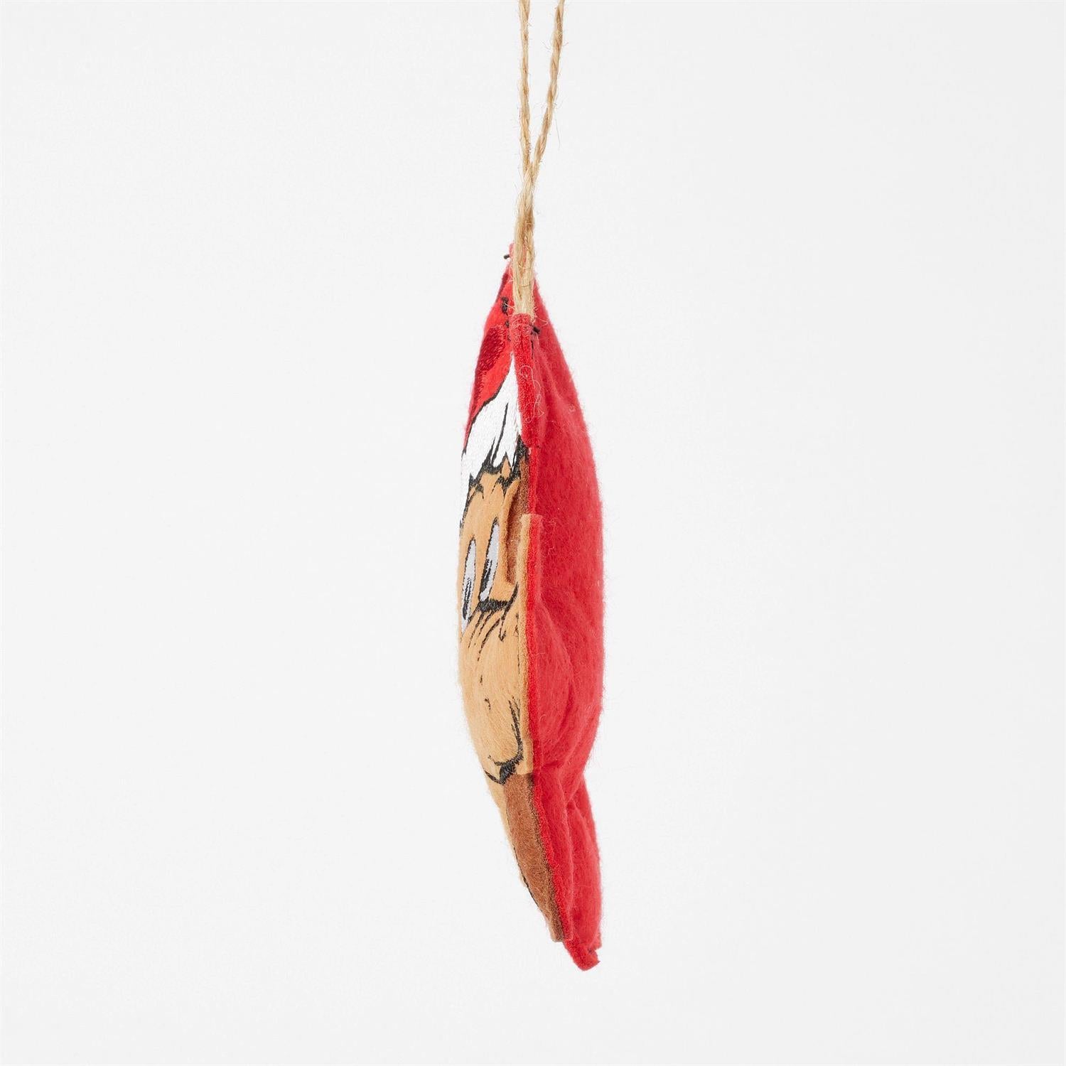 Felt Max in Santa Hat Ornament - Country N More Gifts