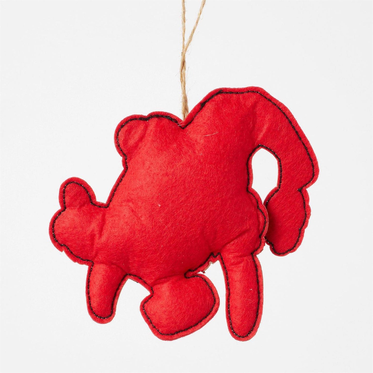 Felt Max in Santa Hat Ornament - Country N More Gifts
