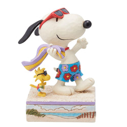 Beach Buddies - Snoopy & Woodstock at Beach  - Country N More Gifts