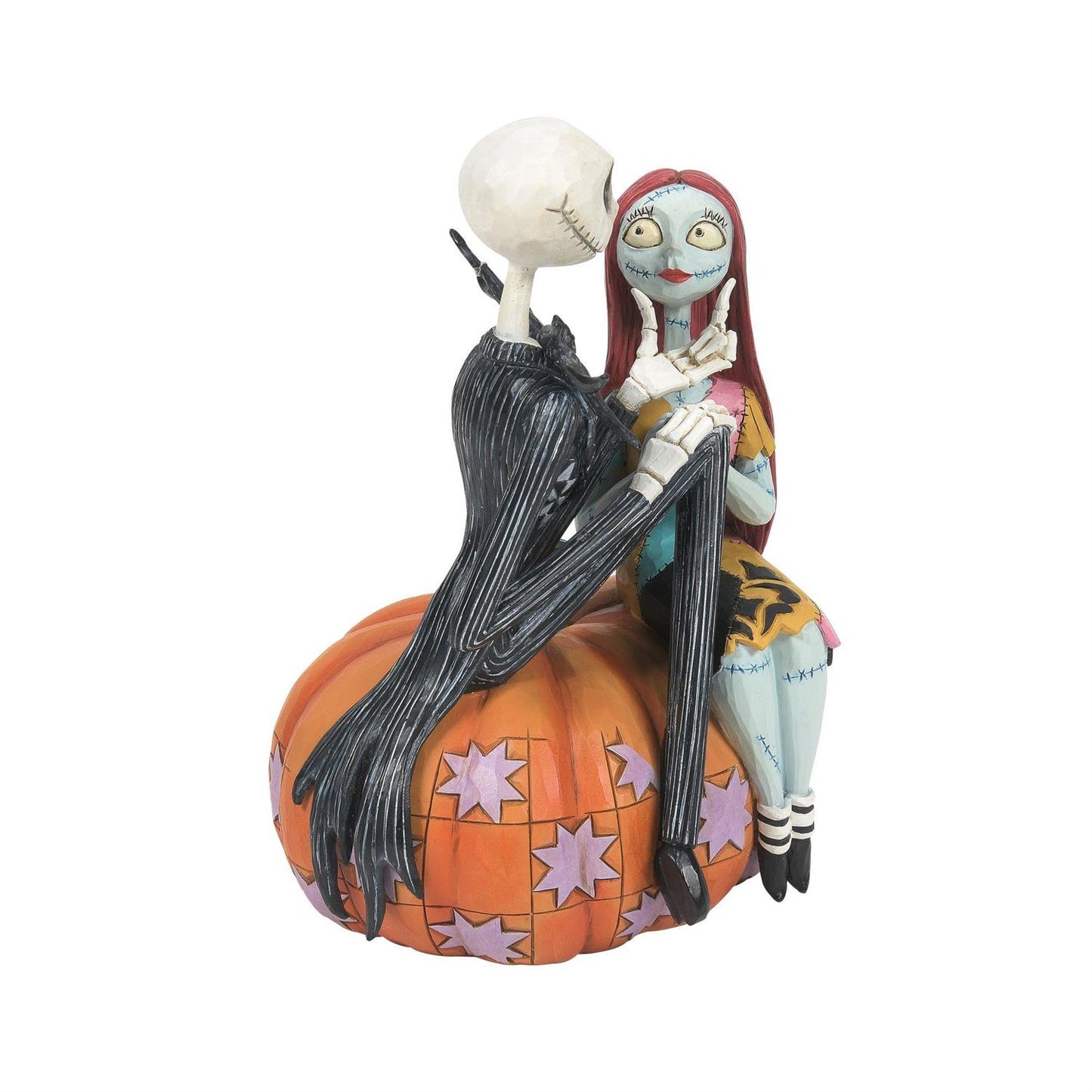 NO BOX - The Pumpkin King and Sally - Jack & Sally on Pumpkin - Country N More Gifts