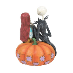 The Pumpkin King and Sally - Jack & Sally on Pumpkin  - Country N More Gifts