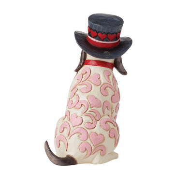 My furr-ever Valentine - Love Themed Dog with Top Hat  - Country N More Gifts