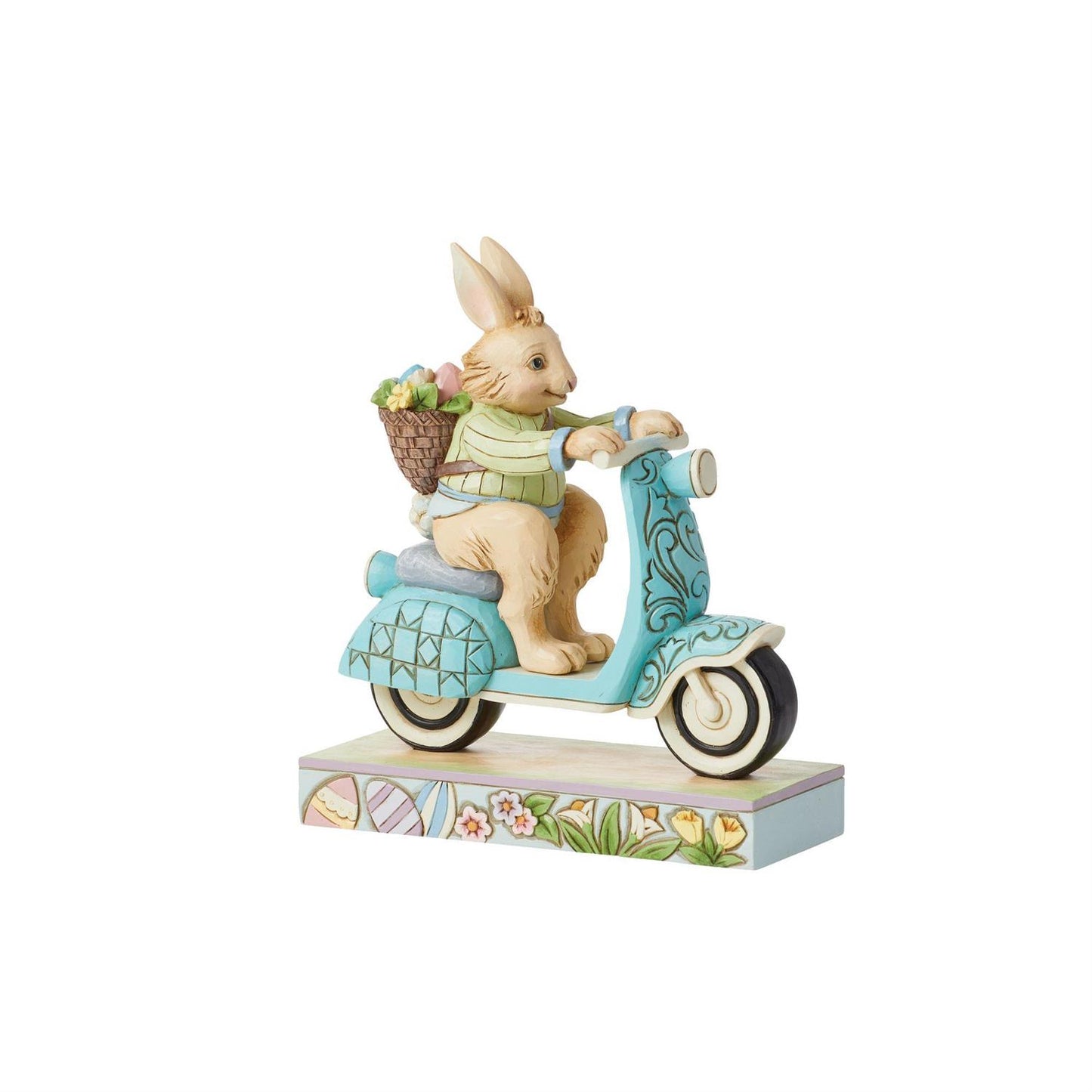 Scooting Towards Easter - Bunny on Scooter Fig  - Country N More Gifts