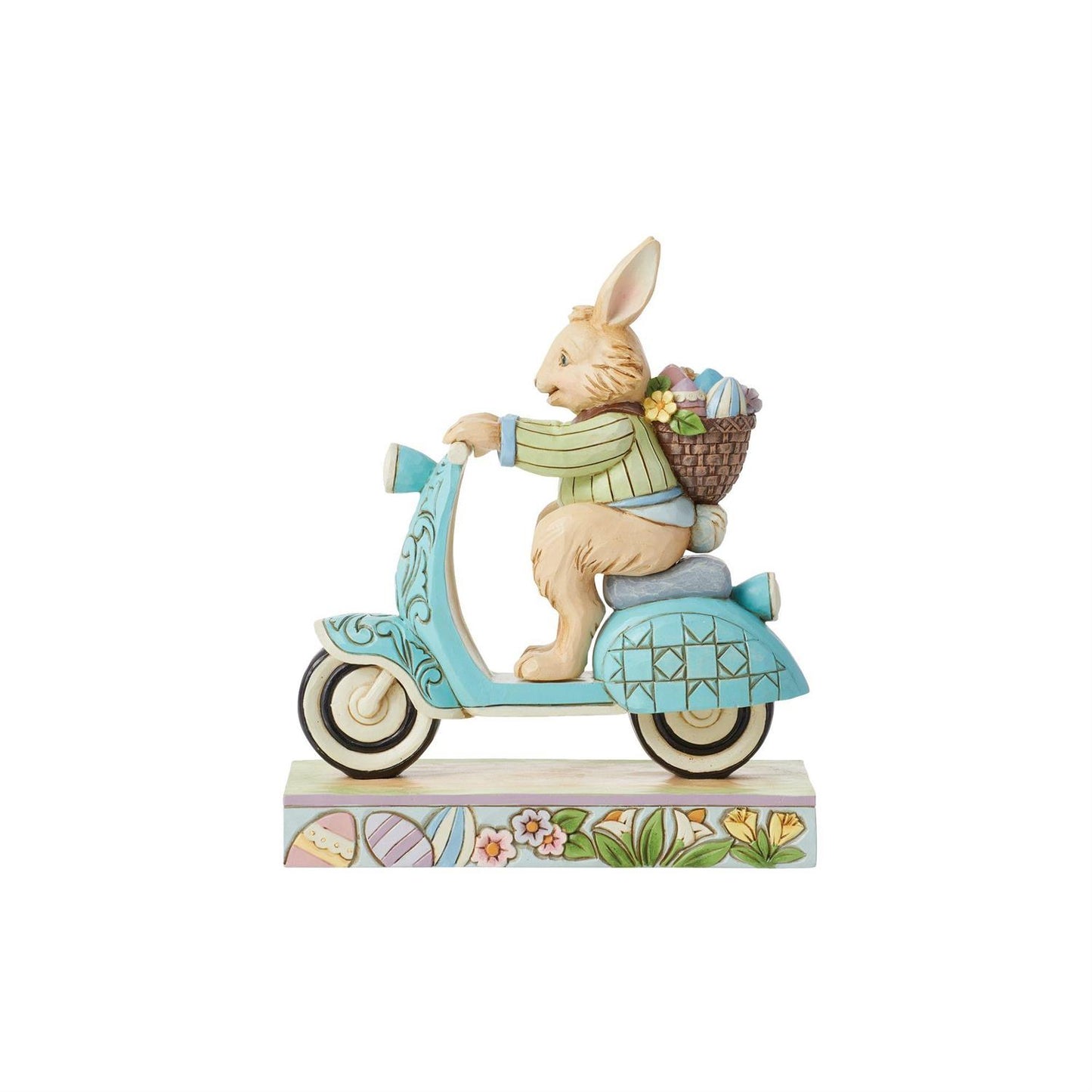 Scooting Towards Easter - Bunny on Scooter Fig  - Country N More Gifts