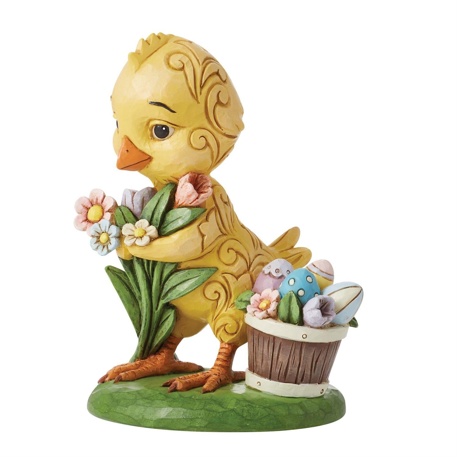 One Cute Easter Chick - Chick with Flowers Pint  - Country N More Gifts