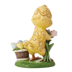 One Cute Easter Chick - Chick with Flowers Pint  - Country N More Gifts