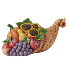Abundant Harvest - Cornucopia with Sunflowers Figure